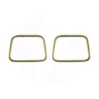 Alça de Metal Retangular Dourada 11 cm x 8 cm