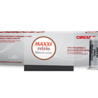 Maxxi Retrós Metalizado Prata Círculo