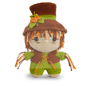 Kit Amigurumi Fofurinha Halloween Espantalho