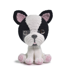 Kit Amigurumi Cães e Gatos Buldog Francês