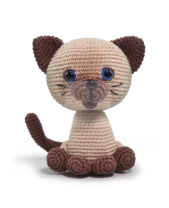 Kit Amigurumi Cães e Gatos Siamês