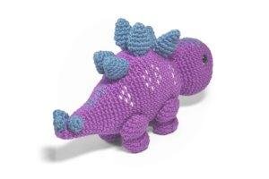Kit Amigurumi - Coleção Dinos Baby Stegossauro