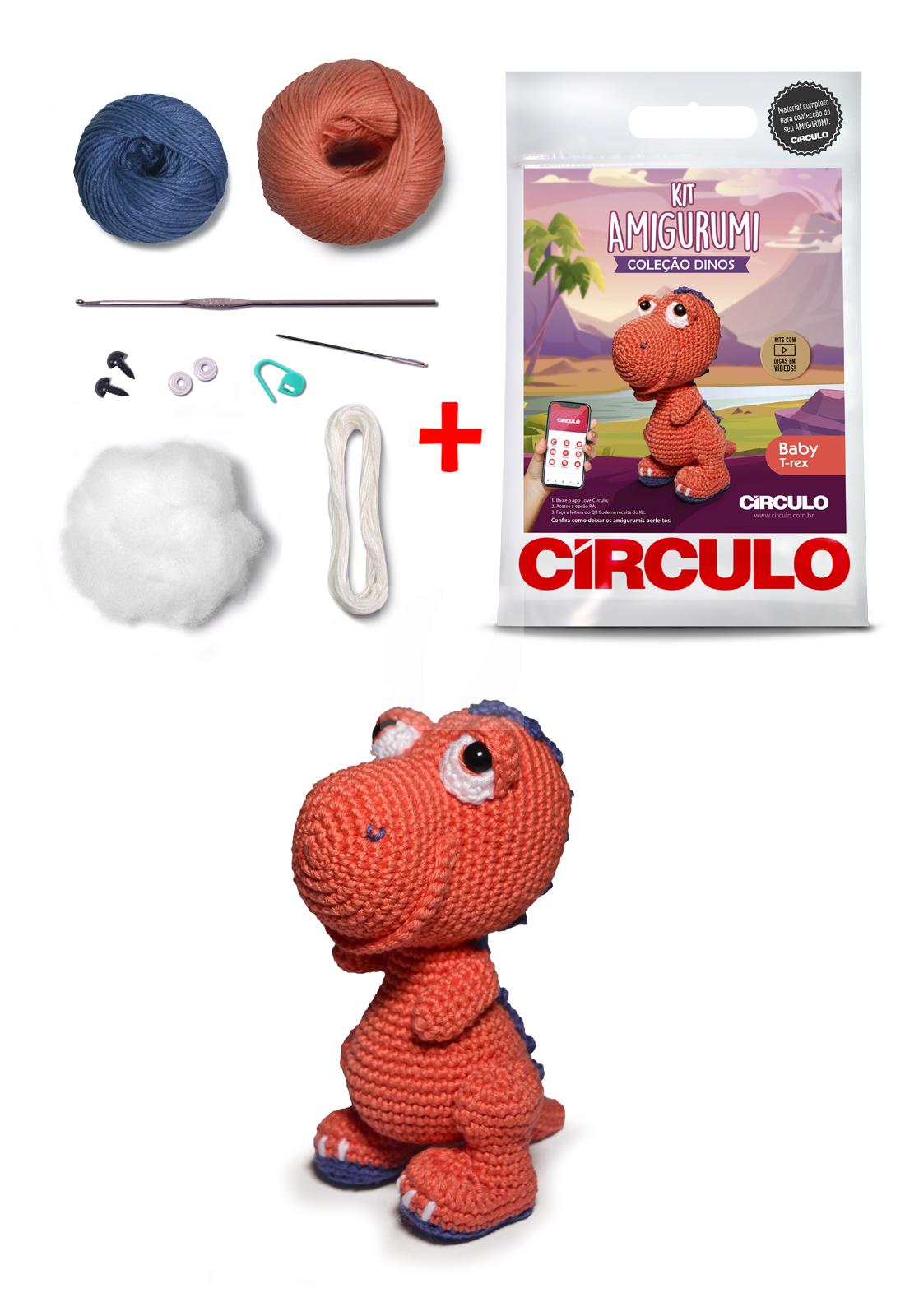 Kit Amigurumi - Coleção Dinos Baby T-Rex - Imagem 2