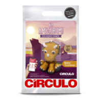 Kit Amigurumi - Coleção Dinos Baby Triceratops