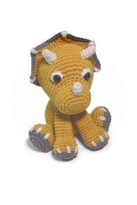 Kit Amigurumi - Coleção Dinos Baby Triceratops