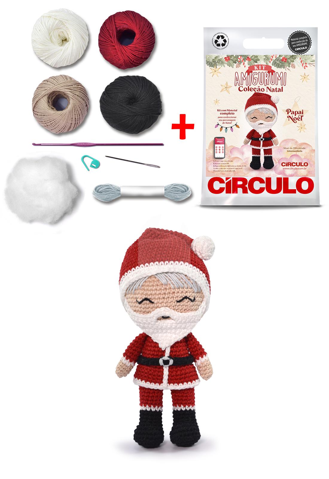 Kit Amigurumi Coleção Natal 2023 Papai Noel - Imagem 2