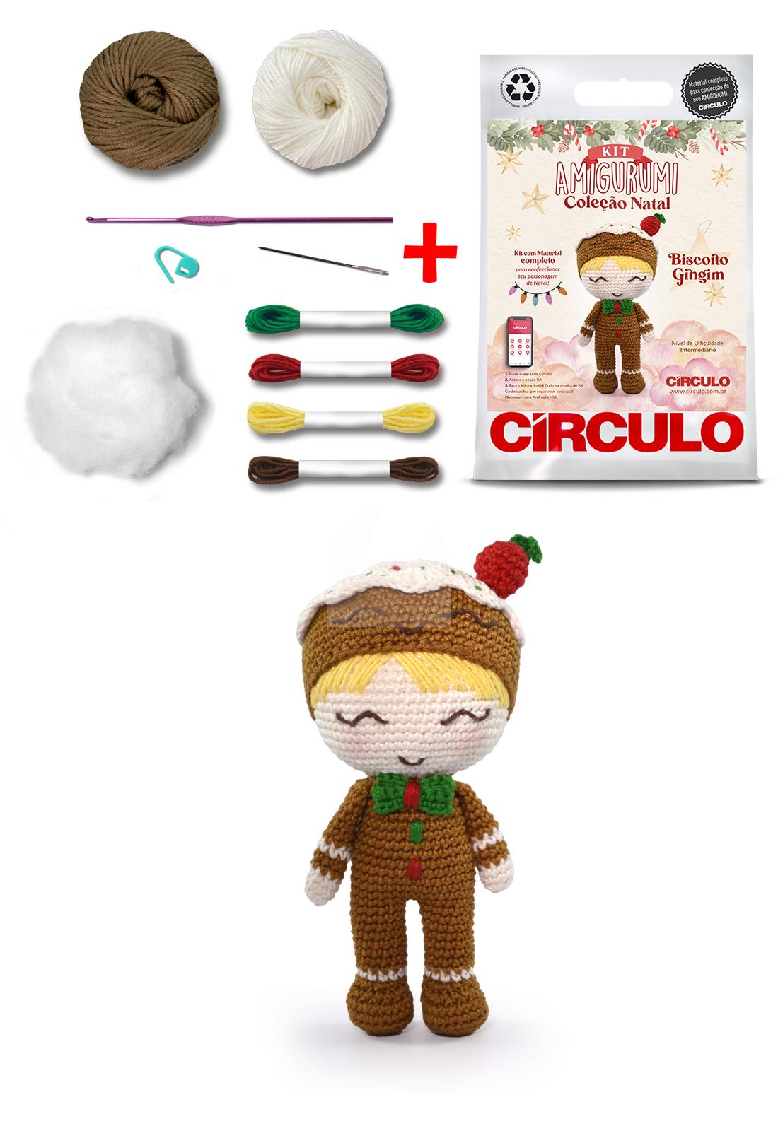 Kit Amigurumi Coleção Natal 2023 Biscoito Gingim - Imagem 2
