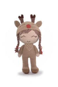 Kit Amigurumi Coleção Natal 2023 Rena Flora