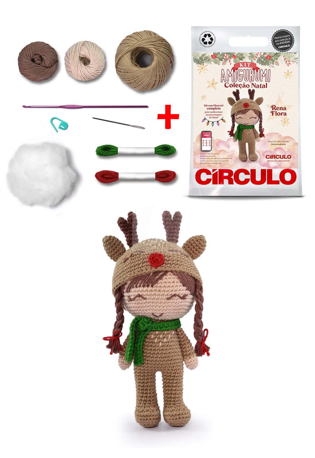Kit Amigurumi Coleção Natal 2023 Rena Flora - Imagem 2