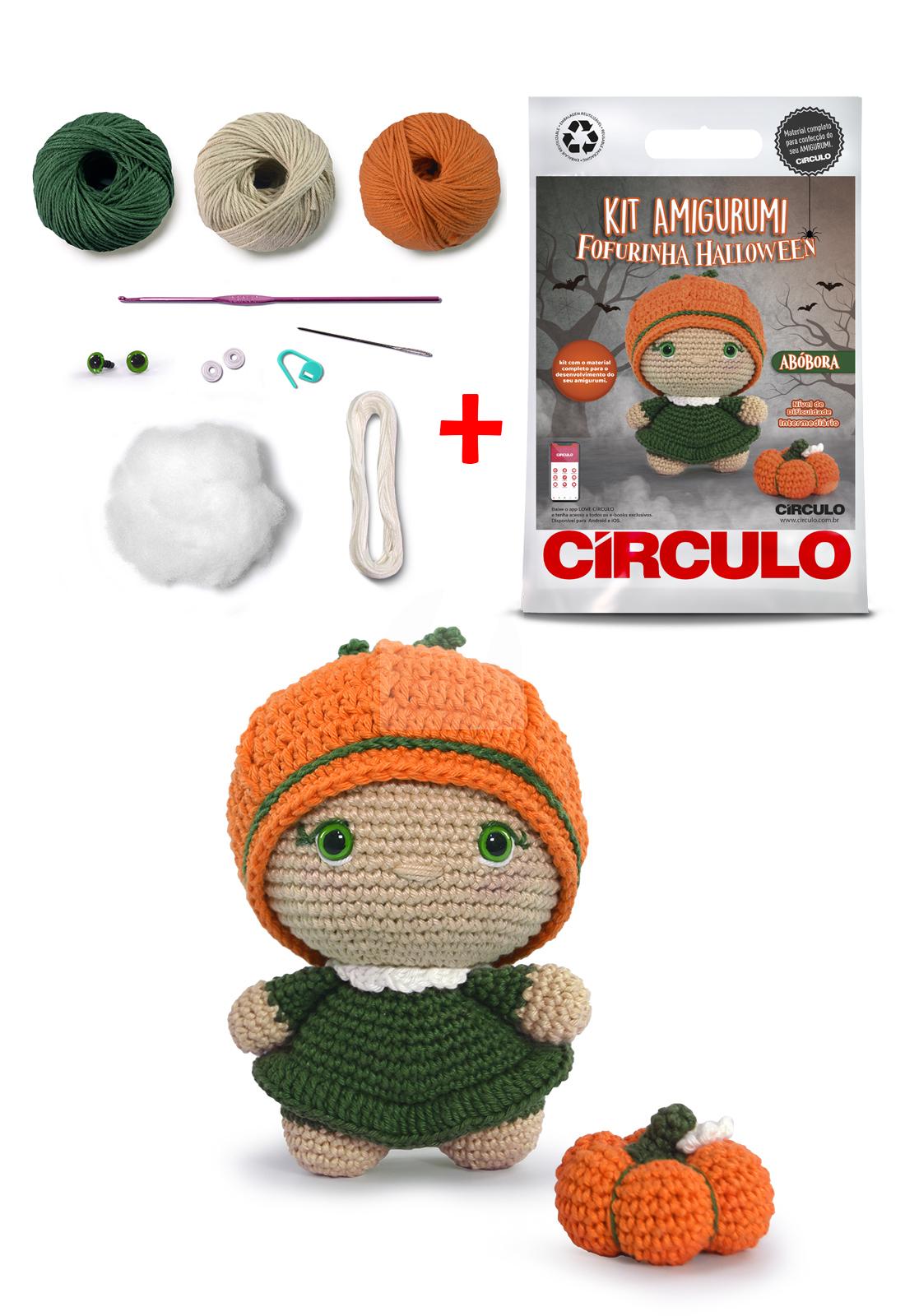 Kit Amigurumi Fofurinha Halloween Abóbora - Imagem 2