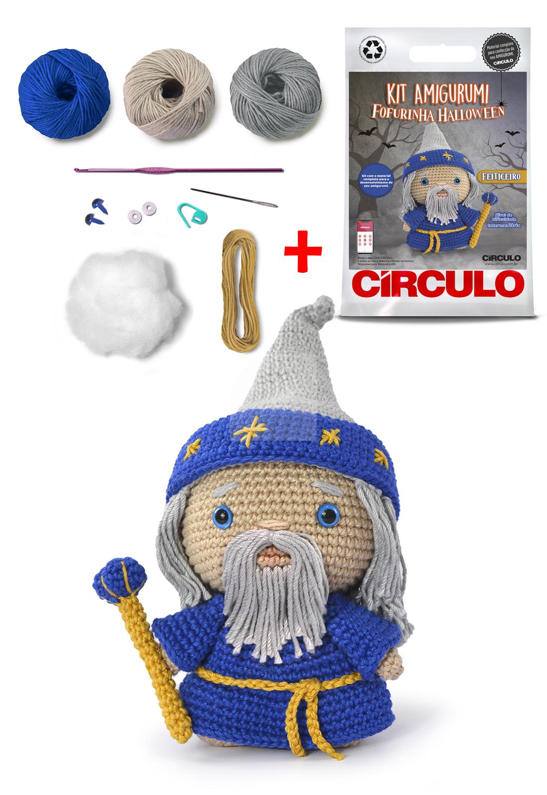 Kit Amigurumi Fofurinha Halloween Feiticeiro - Imagem 2