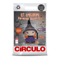 Kit Amigurumi Fofurinha Halloween Bruxa