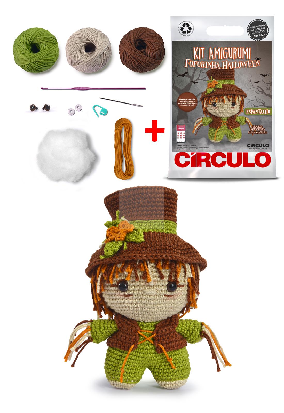 Kit Amigurumi Fofurinha Halloween Espantalho - Imagem 2