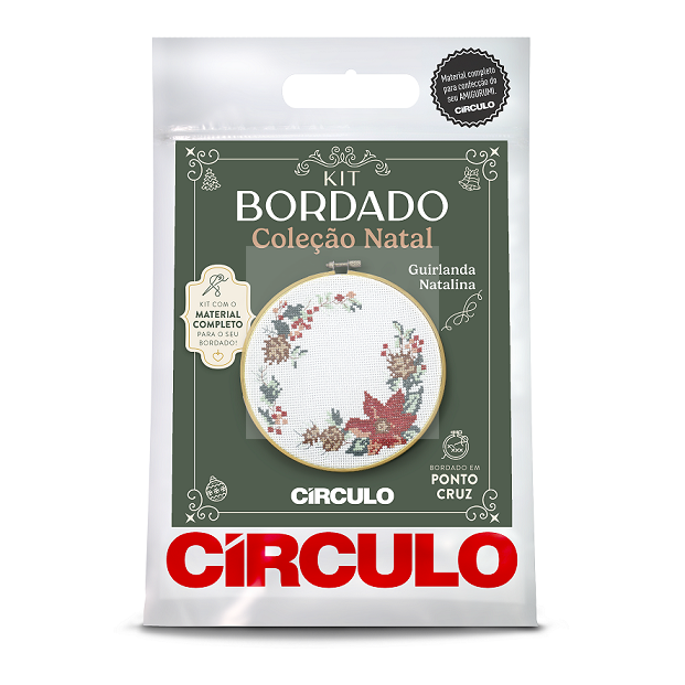 Kit Bordado Coleção Natal 2023 Guirlanda Natalina
