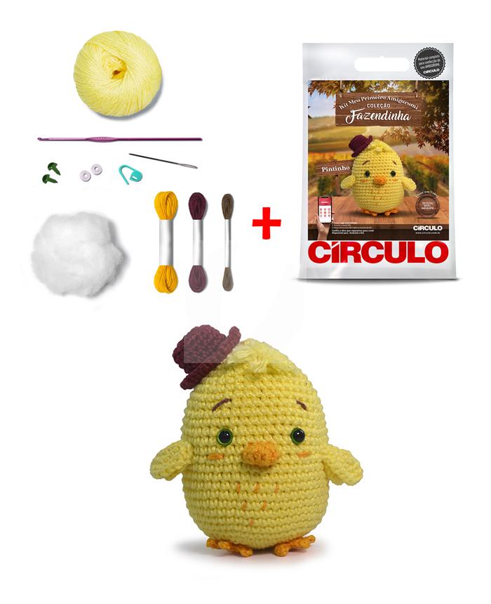 Kit Meu Primeiro Amigurumi - Coleção Fazendinha Pintinho - Imagem 2