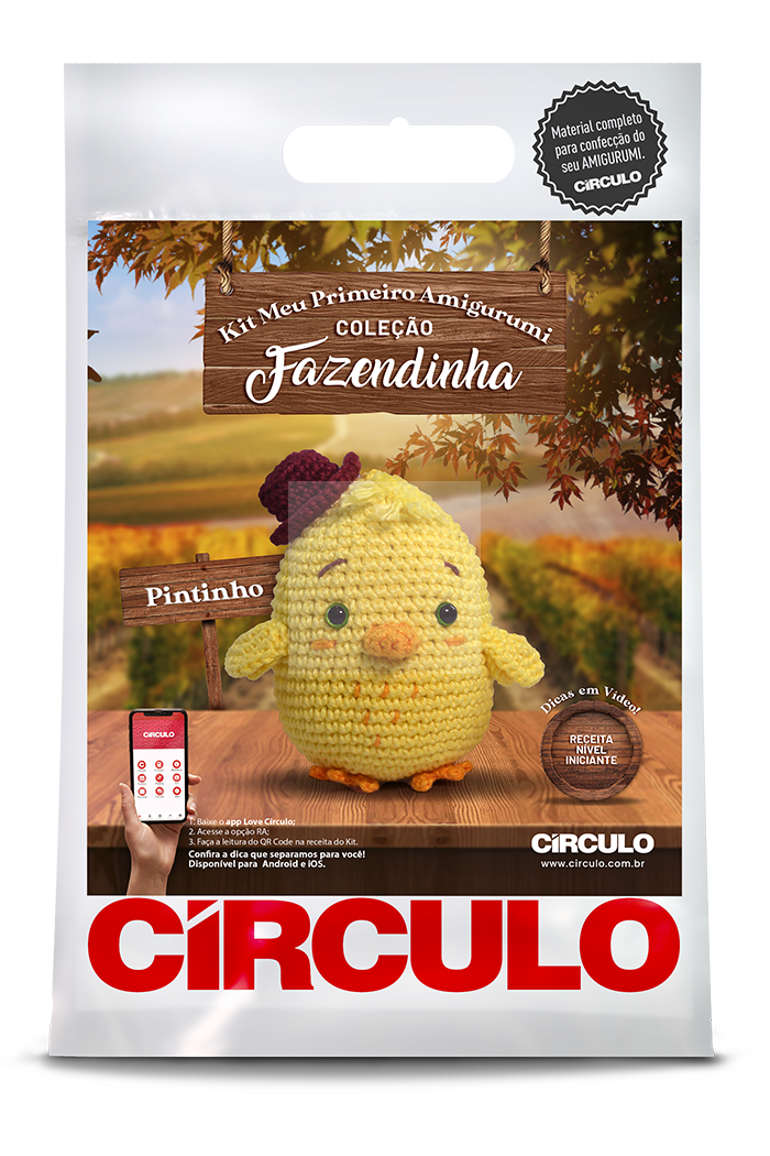 Kit Meu Primeiro Amigurumi - Coleção Fazendinha Pintinho
