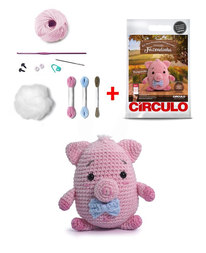 Kit Meu Primeiro Amigurumi - Coleção Fazendinha Porquinho - Imagem 2