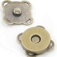 Botão Imantado Costura 18mm Ouro Velho com 20 Unidades