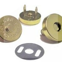 Botão Imantado 18mm Dourado com 20 Unidades