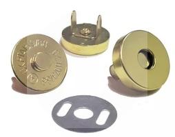 Botão Imantado 14mm Dourado com 20 Unidades
