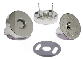 Botão Imantado 14mm Prata com 20 Unidades