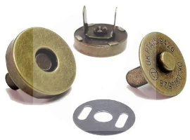 Botão Imantado 14mm Ouro Velho com 20 Unidades