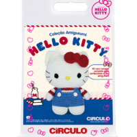 COLECAO AMIGURUMI HELLO KITTY - COR BLUSA LISTRADA